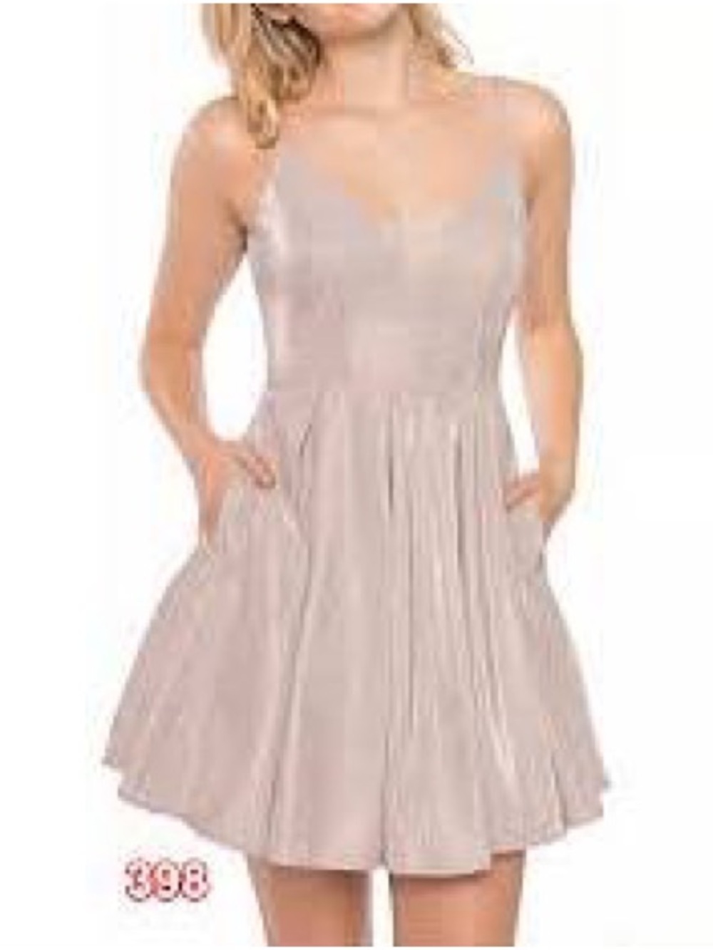 B. Darlin Glitter Mesh Skater Dress